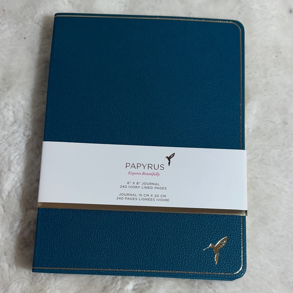Papyrus 6” x 8” journal 240 lined ivory pages